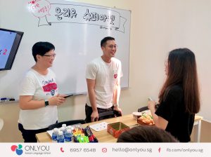 Korean class shopping activity