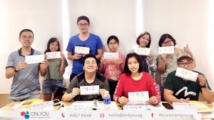 korean class activity calligraphy - onlyou korean language school