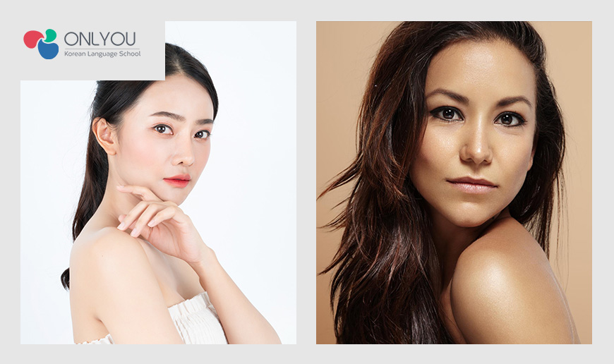 White Flawless Skin Korean vs Tanned Skin West