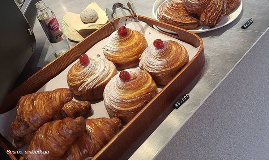 Close-up shot of dessert and pastries