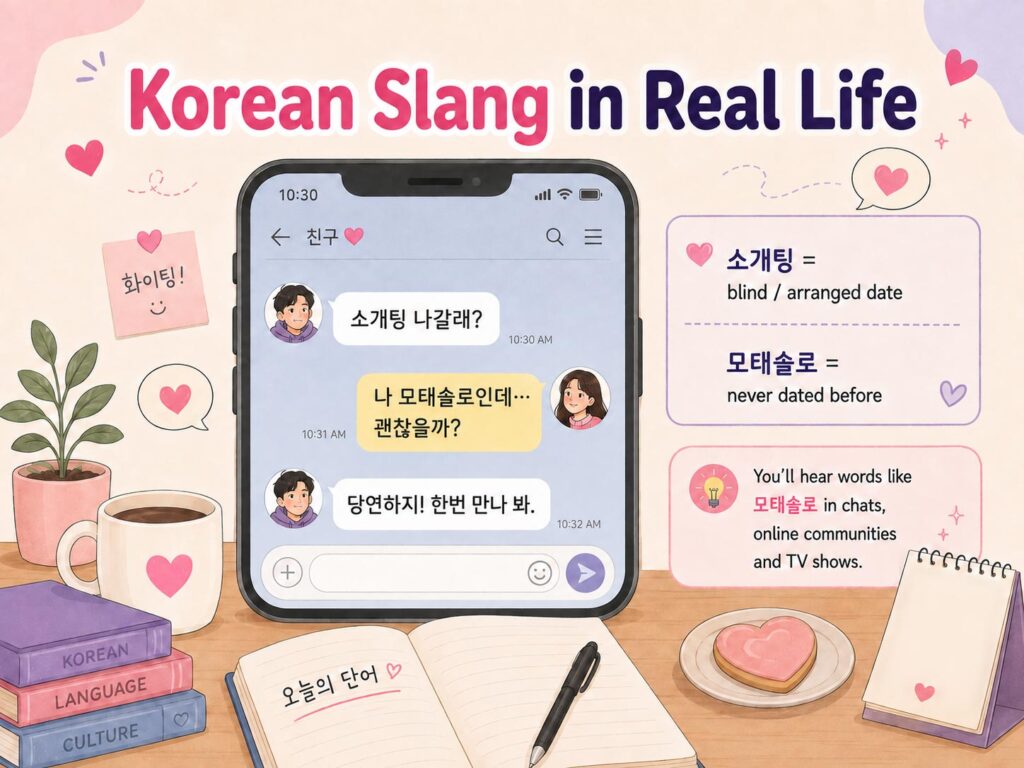 motae-solo-korean-dating-chat-example Korean dating chat example using 소개팅 and 모태솔로